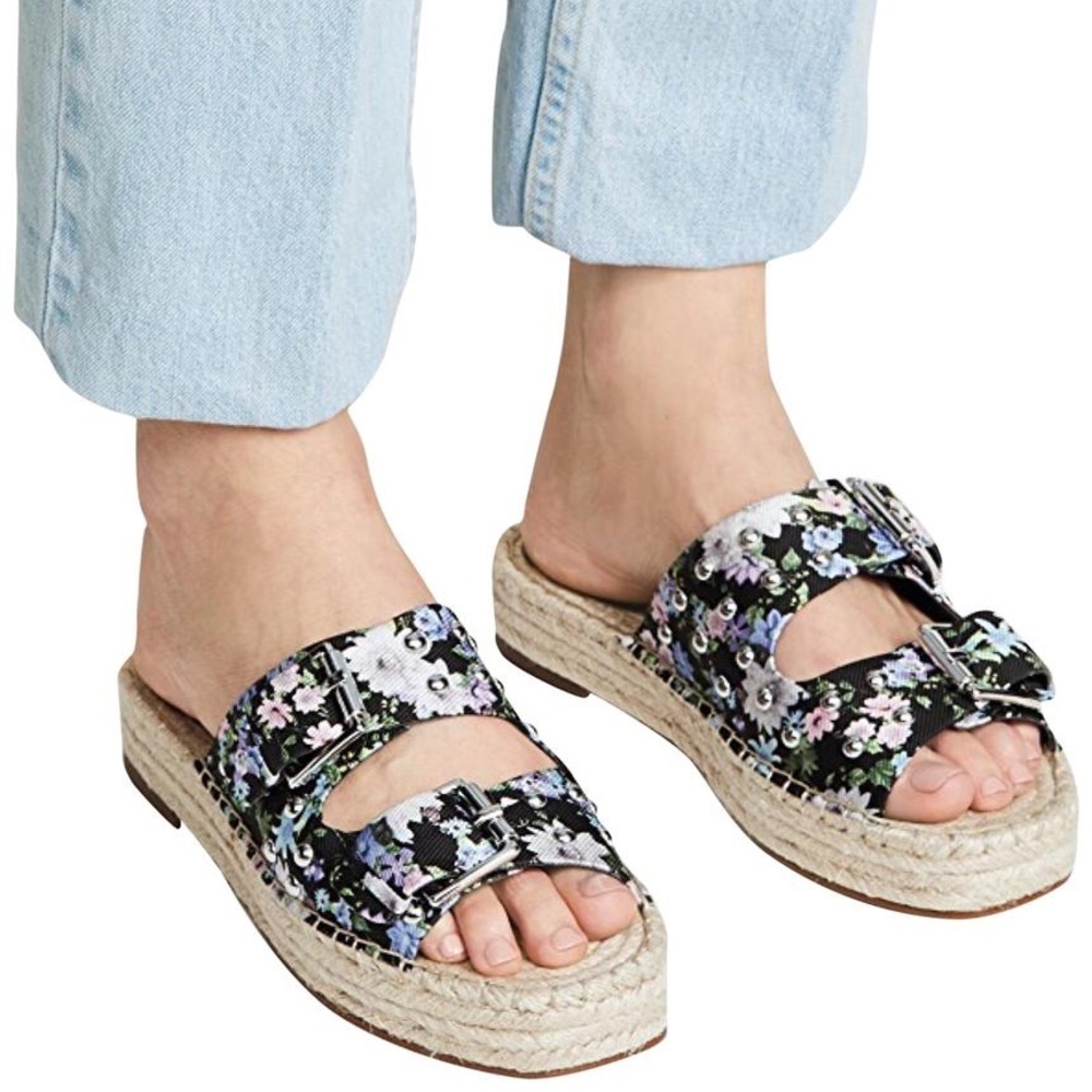 Rebecca Minkoff platform Espadrille floral print sandals
